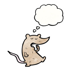 yawning mouse cartoon