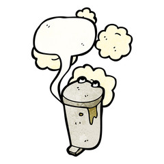 gross rubbish bin cartoon