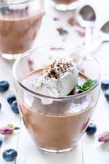 Homemade chocolate mouse