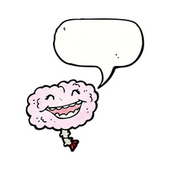 brain with speech bubble