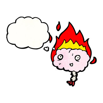 recommend clip art: brain cartoon character