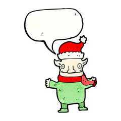 christmas elf cartoon character