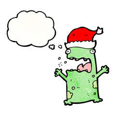 christmas frog cartoon