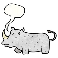cartoon rhino