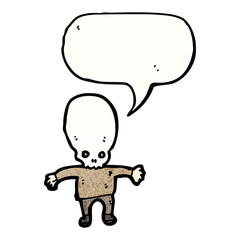 scary zombie cartoon