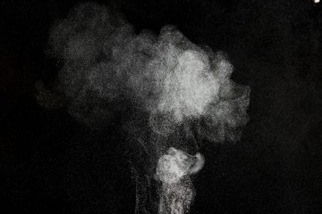 Abstract design of powder cloud