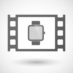 35mm film frame with a smart watch