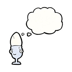 egg in eggcup cartoon