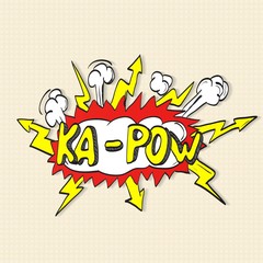 Comic book explosion