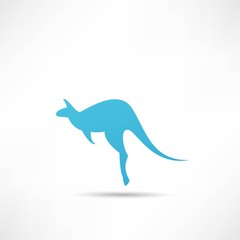 Kangaroo vector silhouettes