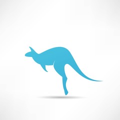 Kangaroo vector silhouettes