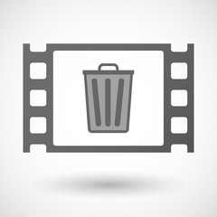 35mm film frame with a trash can