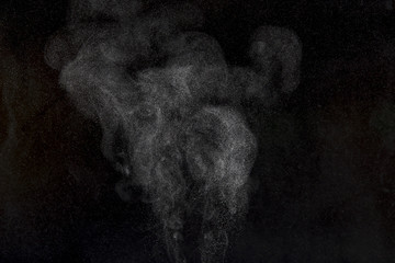 Abstract design of powder cloud