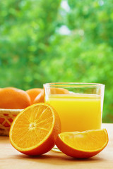 Oranges and juice