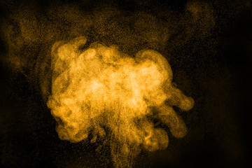 Abstract design of powder cloud