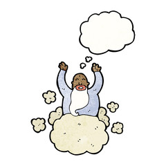 god on cloud cartoon