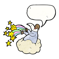 god creating world cartoon