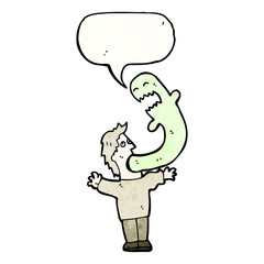 man possessed by ghost