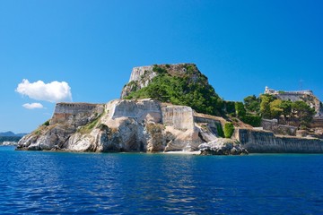 Fototapeta na wymiar Corfu old fortress