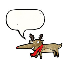 cartoon funny reindeer