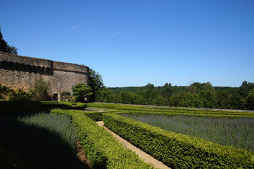 Jardin de la Terrasse des Tournois du Château de Touffou