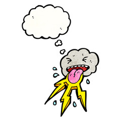 cartoon storm cloud