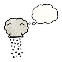 cartoon snow cloud