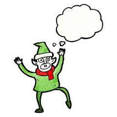 cartoon christmas elf