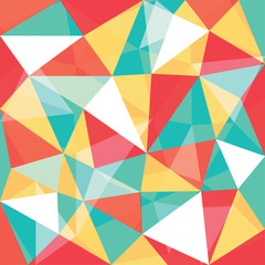 mixed color low polygon overlay pattern