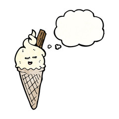 ice cream cartoon character