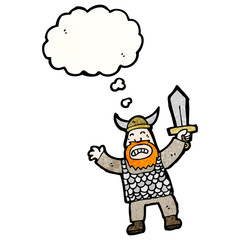 angry viking cartoon character