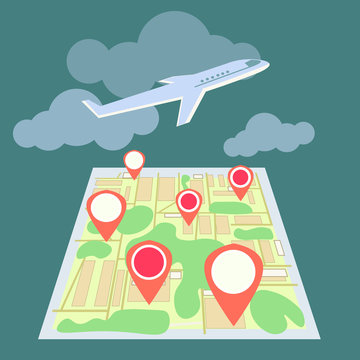 Air airline,flights and geolocation