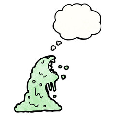cartoon slime monster