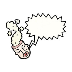smoking head cartoon