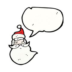 cartoon santa face