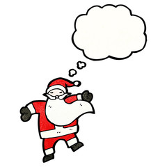 dancing santa cartoon