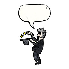 cartoon magician