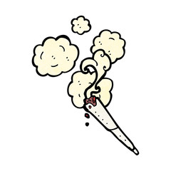 cartoon marijuana cigarette