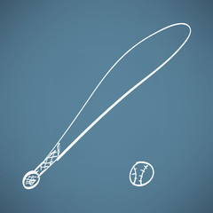 Baseball And Bat Icon