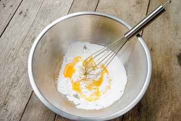 Eggs and flour