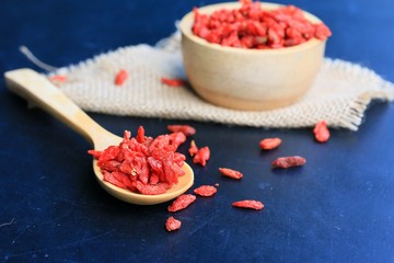 Red dried goji berries