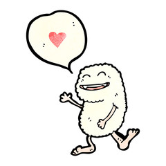 cartoon friendly monster