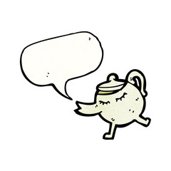 cartoon tea pot