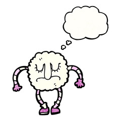 cartoon cloud monster