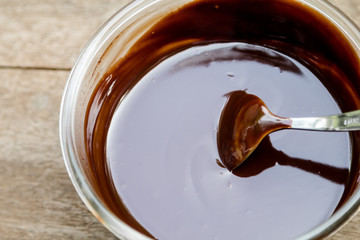 melted chocolate