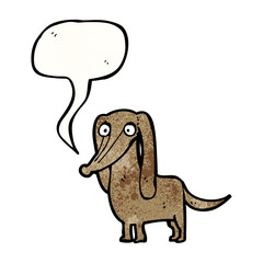 little dog with speech bubble