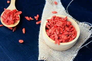 Red dried goji berries