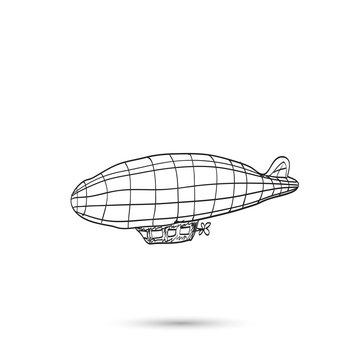 recommend clip art: Dirigible