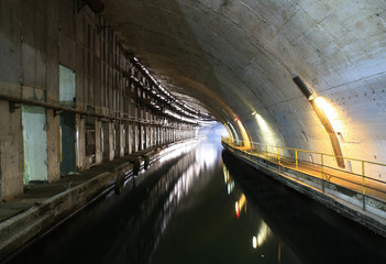 Underground water channel on the former military base