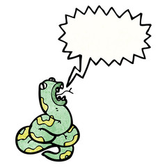 cartoon hissing snake